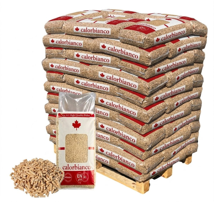 Pellet Calorbianco ENplus A1 – Bancale da 70 Sacchi da 15 kg