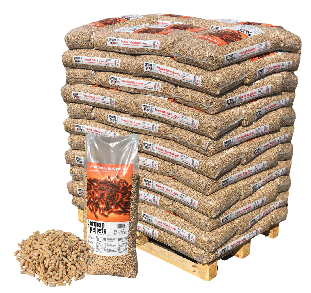 Pellet German Pellets ENplus A1 – Bancale da 66 Sacchi da 15 kg