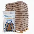 Pellet di legno Genex ENplus A1-Bancale da 66 sacchi da 15kg