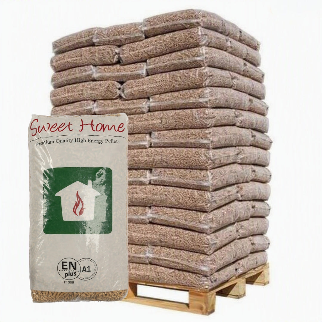 Pellet di legno SWEET HOME ENplus A1—Bancale da 66 sachi da 15kg