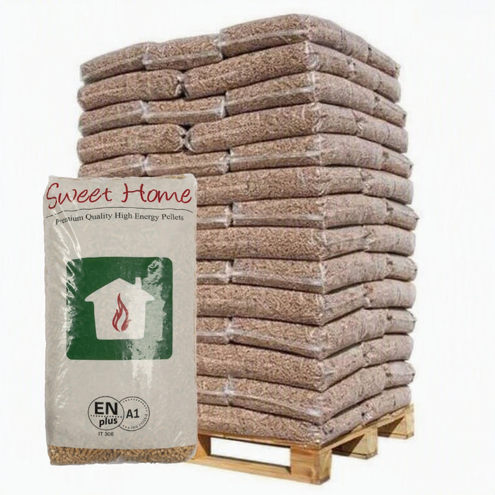 Pellet di legno SWEET HOME ENplus A1—Bancale da 66 sachi da 15kg