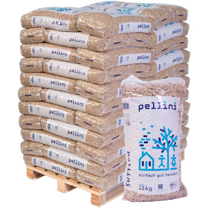Pellet Pellini ENplus A1 – Bancale da 66 Sacchi da 15 kg