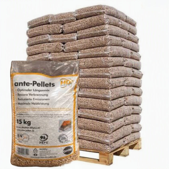 Pelletdi legno Ante Holz abete Din Plus A1 HD– Bancale 70 sacchi da 15kg