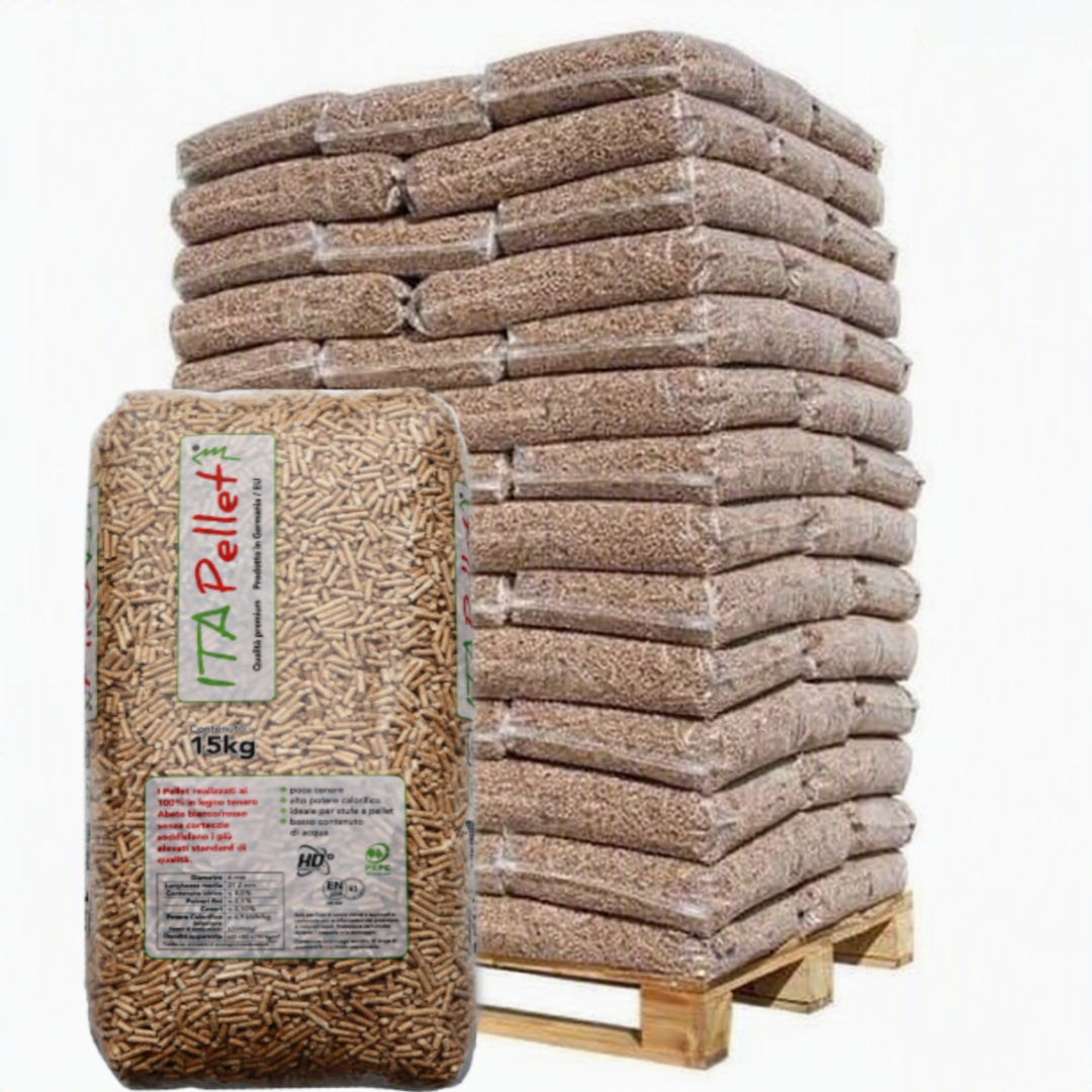 Pellet di Abete ITAPELLET ENplus A1 – Bancale 66 Sacchi da 15 kg